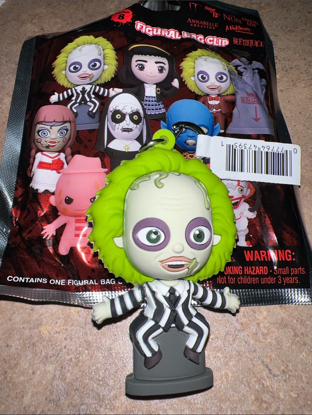 Horror Movie Figural Bag Clip Series 8 - Assorted Kids Costume Accessories